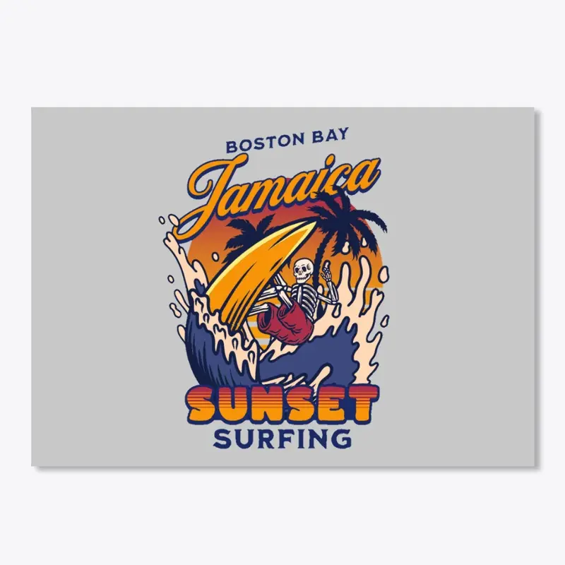 Boston Bay Jamaica SUNSET SURFING